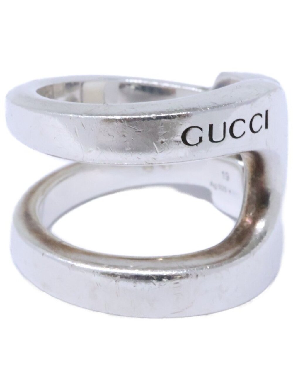 Gucci Horsebit 19 Ring Silver